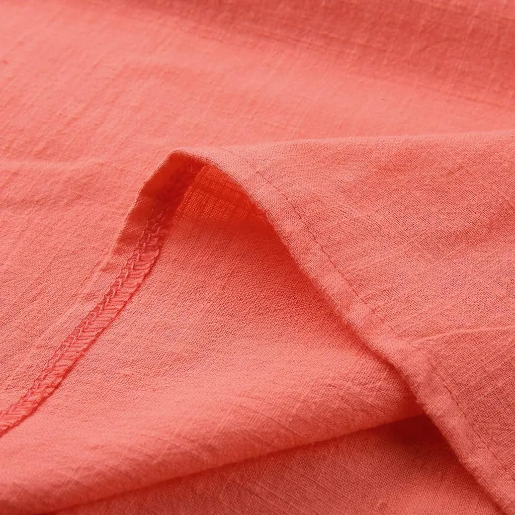 Linen Tops for Women Summer Linen Shirt Women Cotton Linen Top Crew Neck Tshirts Half Sleeve Casual Linen Tops 2025