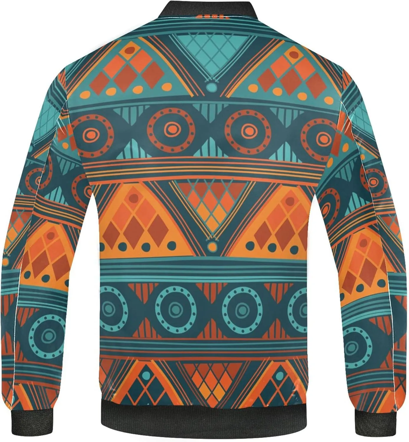 linqin Ethnic Boho Mens Lightweight Jacket Waterproof Windbreaker Mens Jacket Track Jacket Men Full Zip Mens Fall Clothing