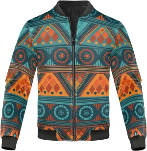 linqin Ethnic Boho Mens Lightweight Jacket Waterproof Windbreaker Mens Jacket Track Jacket Men Full Zip Mens Fall Clothing