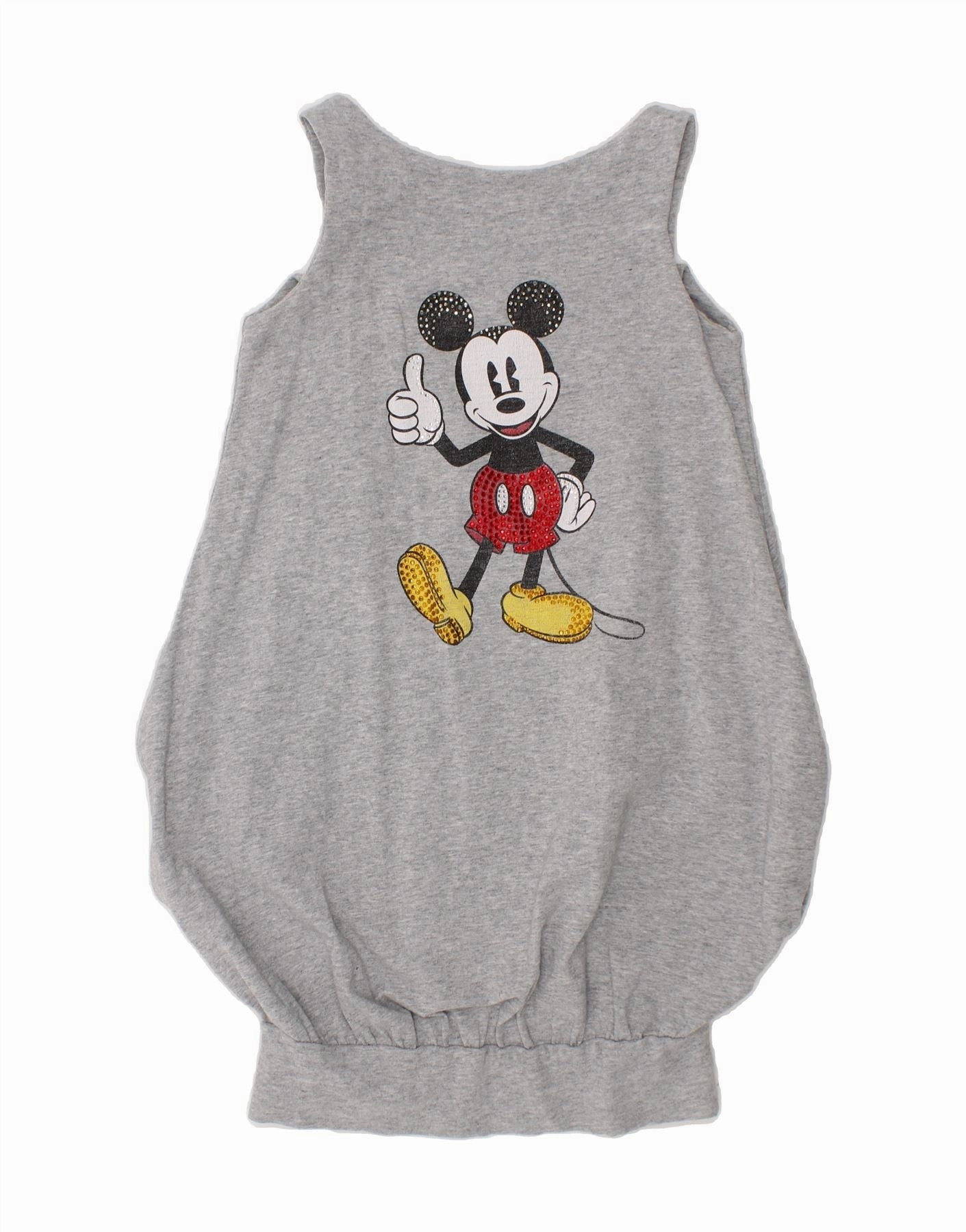 Tonal-Panel Active Outfit LIU JO Girls Mickey Mouse Graphic Sleeveless Bubble Dress 3-4 Years Grey