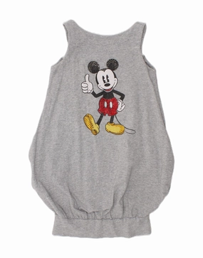 Tonal-Panel Active Outfit LIU JO Girls Mickey Mouse Graphic Sleeveless Bubble Dress 3-4 Years Grey