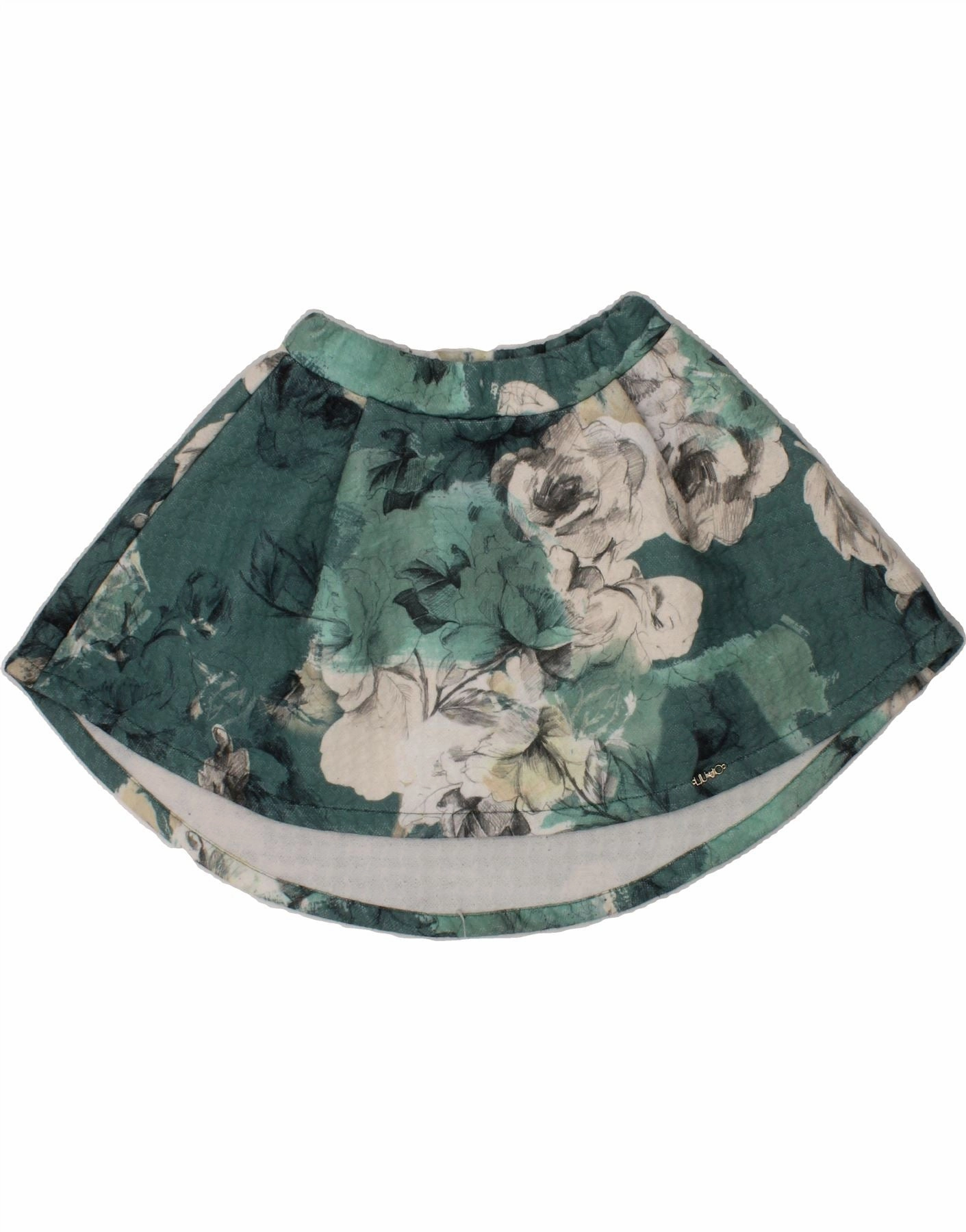 Flattering Comfort Wear Fashionable Layer LIU JO Girls Mini Skirt 3-4 Years W18  Green Floral Polyester