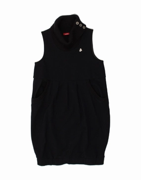 Multi Season Lux Look LIU JO Girls Sleeveless Jumper Dress 11-12 Years Black Viscose