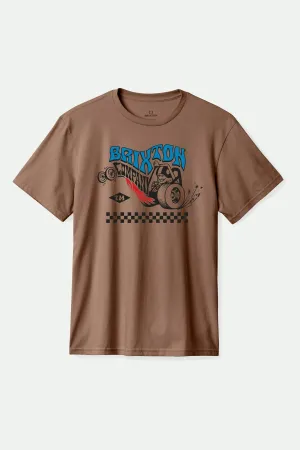 Livestock S/S Tailored T-Shirt - Pinecone Brown Casual Comfort Layer Active Look