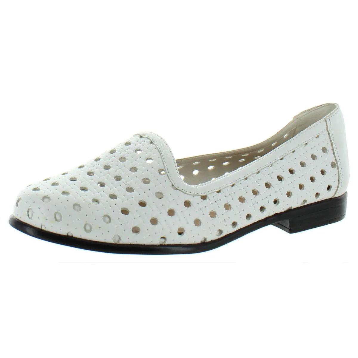 Work Liz Womens Open Weave Leather Loafers