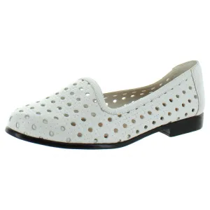 Work Liz Womens Open Weave Leather Loafers