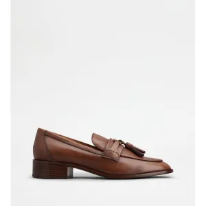 Clear Move Loafers in Leather with Tassels
