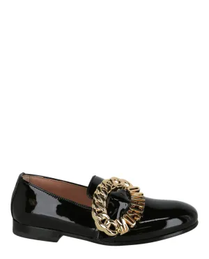 Logo Buckle Loafers Classic Padding
