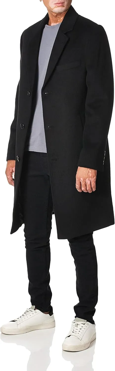 LONDON FOG Men's Signature Wool Blend Top Coat