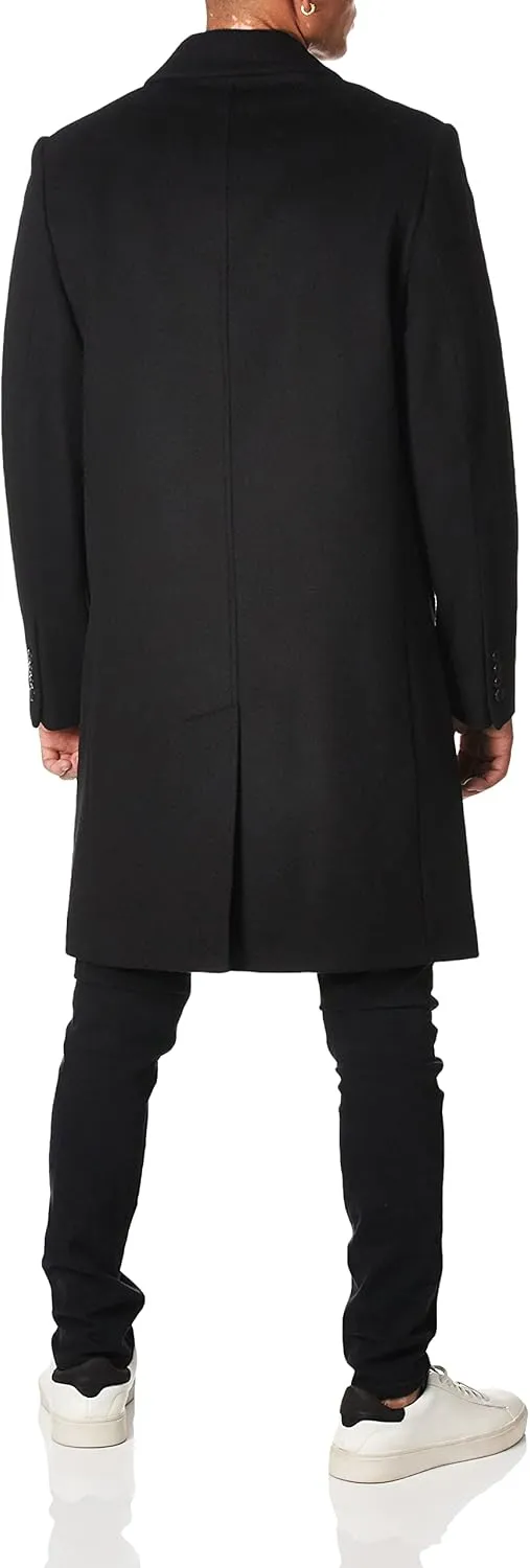 LONDON FOG Men's Signature Wool Blend Top Coat