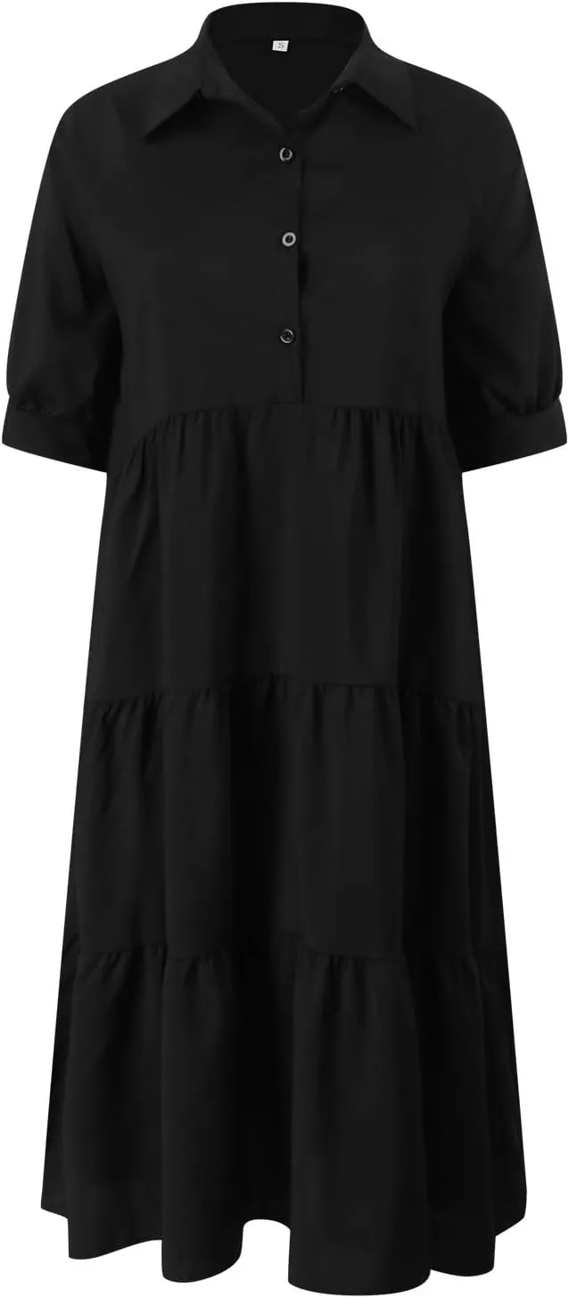 Long Floral Dresses for Women Ruffle 2025 Spring Summer Dresses for Wedding Guest Over 50 Hawaiian Dress Resort Wear