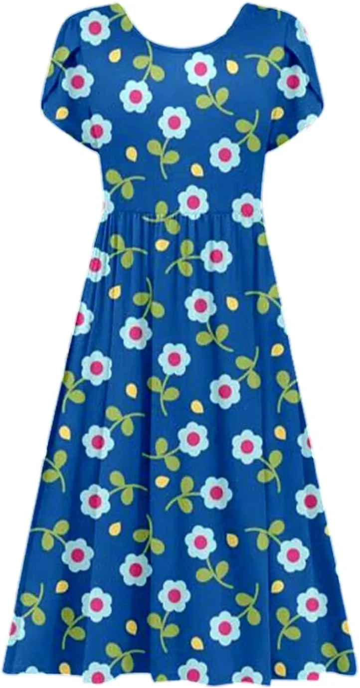 Long Floral Dresses Wedding Guest for Womens 2025 Summer Spring Dresses for Over 50 Aline Resort Wear