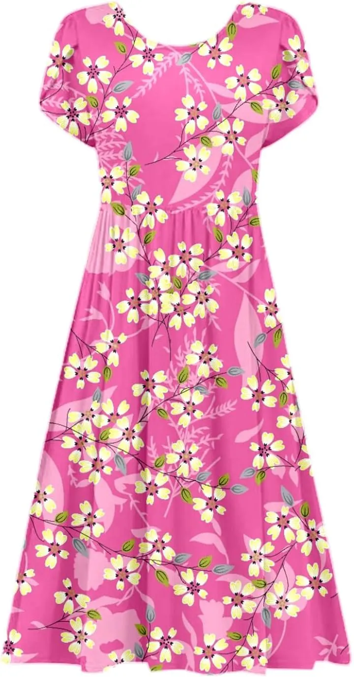 Long Floral Dresses Wedding Guest for Womens 2025 Summer Spring Dresses for Over 50 Aline Resort Wear