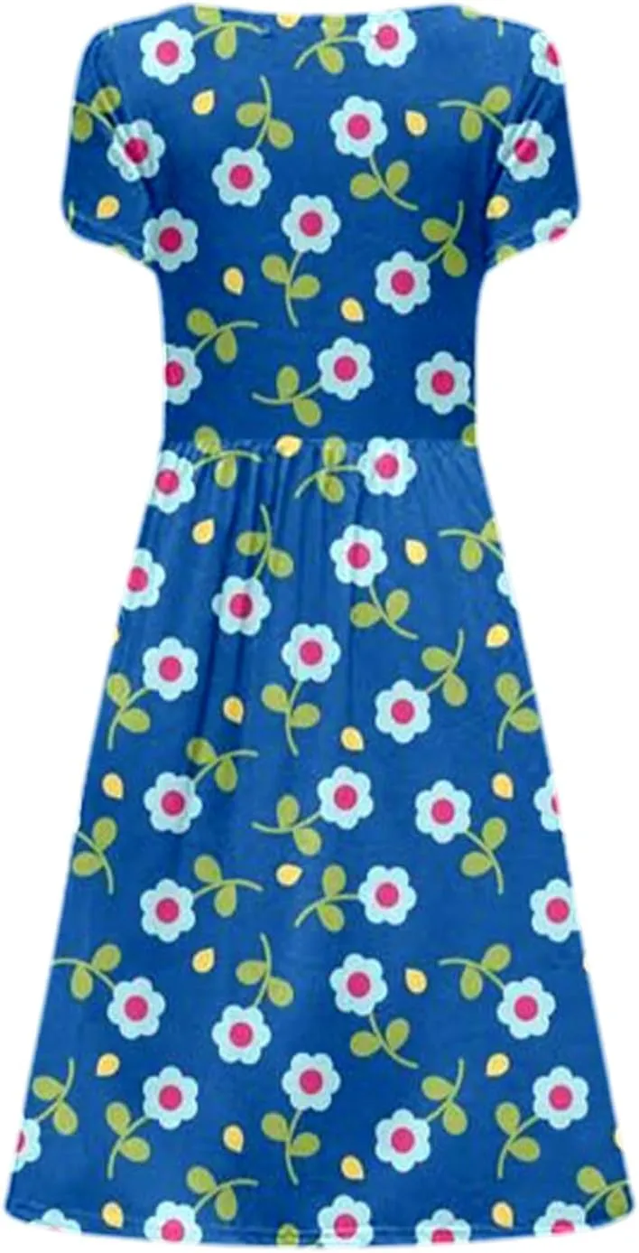 Long Floral Dresses Wedding Guest for Womens 2025 Summer Spring Dresses for Over 50 Aline Resort Wear