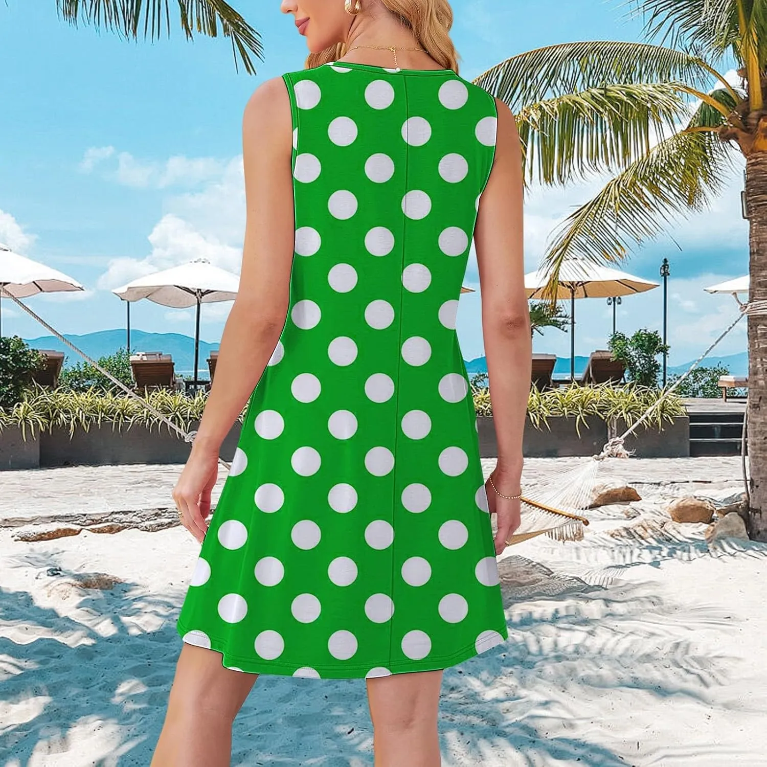 Long Sleeve Floral Dress for Women Womens with Pockets Summer Casual Tank Dress Sleeveless Midi Beach Dress Dresses