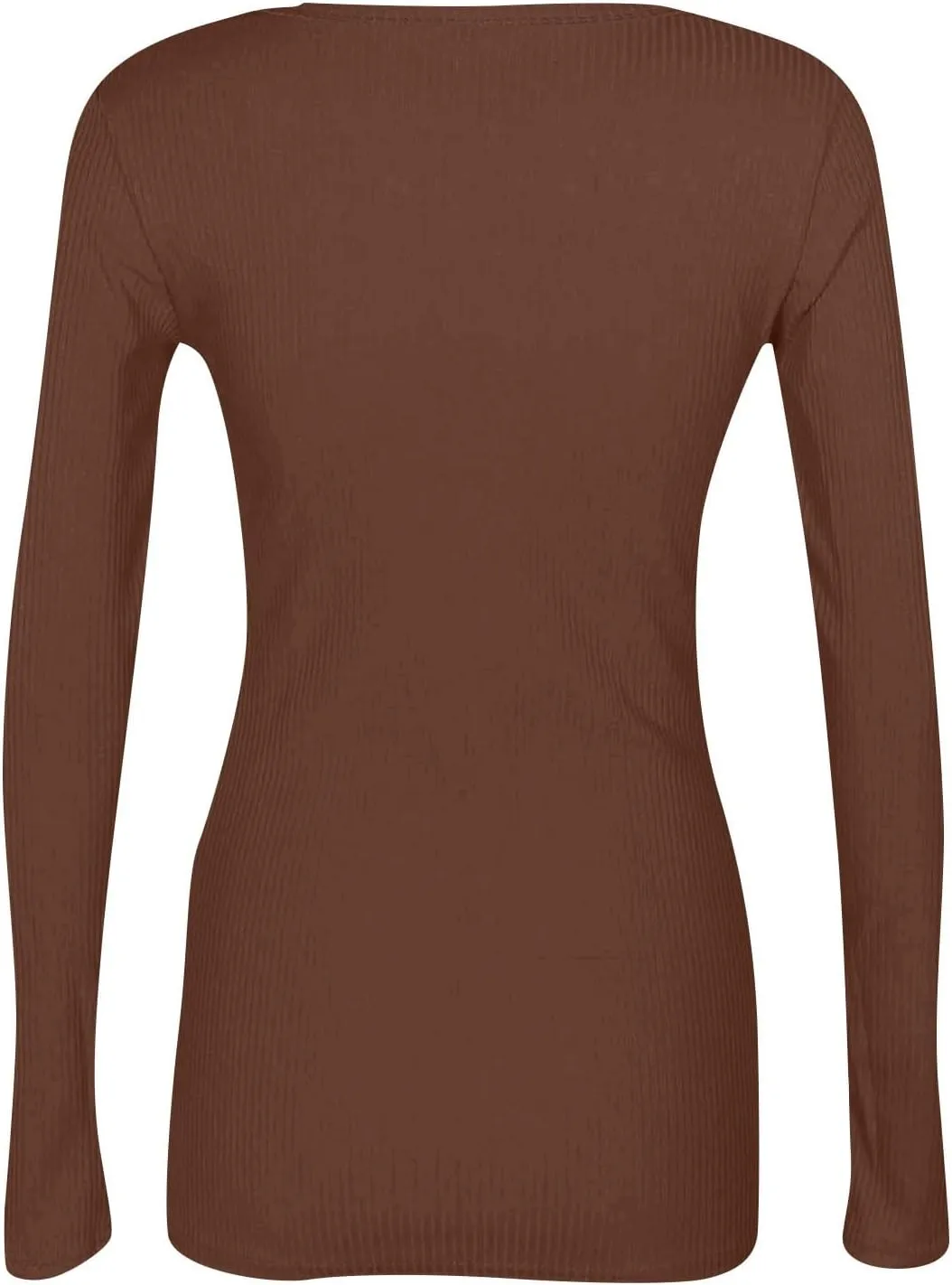 Long Sleeve Shirt for Women 2024 Autumn and Winter Slim Bottom T-Shirt Fashion Casual Solid Color Pullover Top
