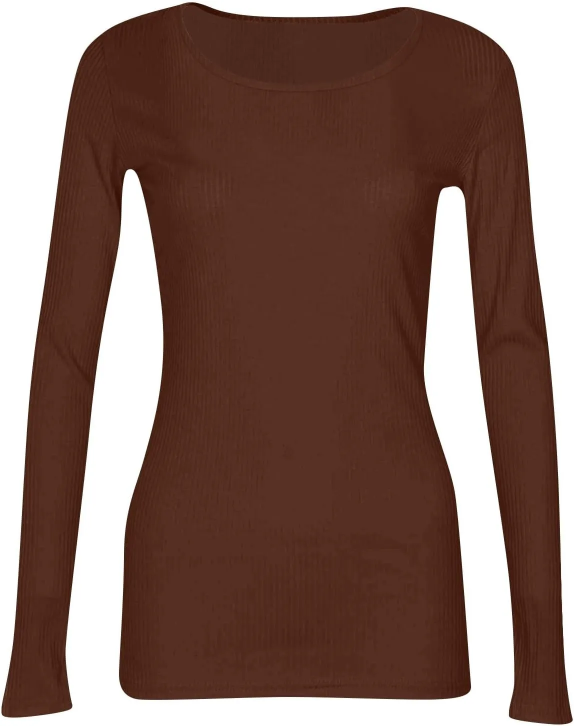 Long Sleeve Shirt for Women 2024 Autumn and Winter Slim Bottom T-Shirt Fashion Casual Solid Color Pullover Top