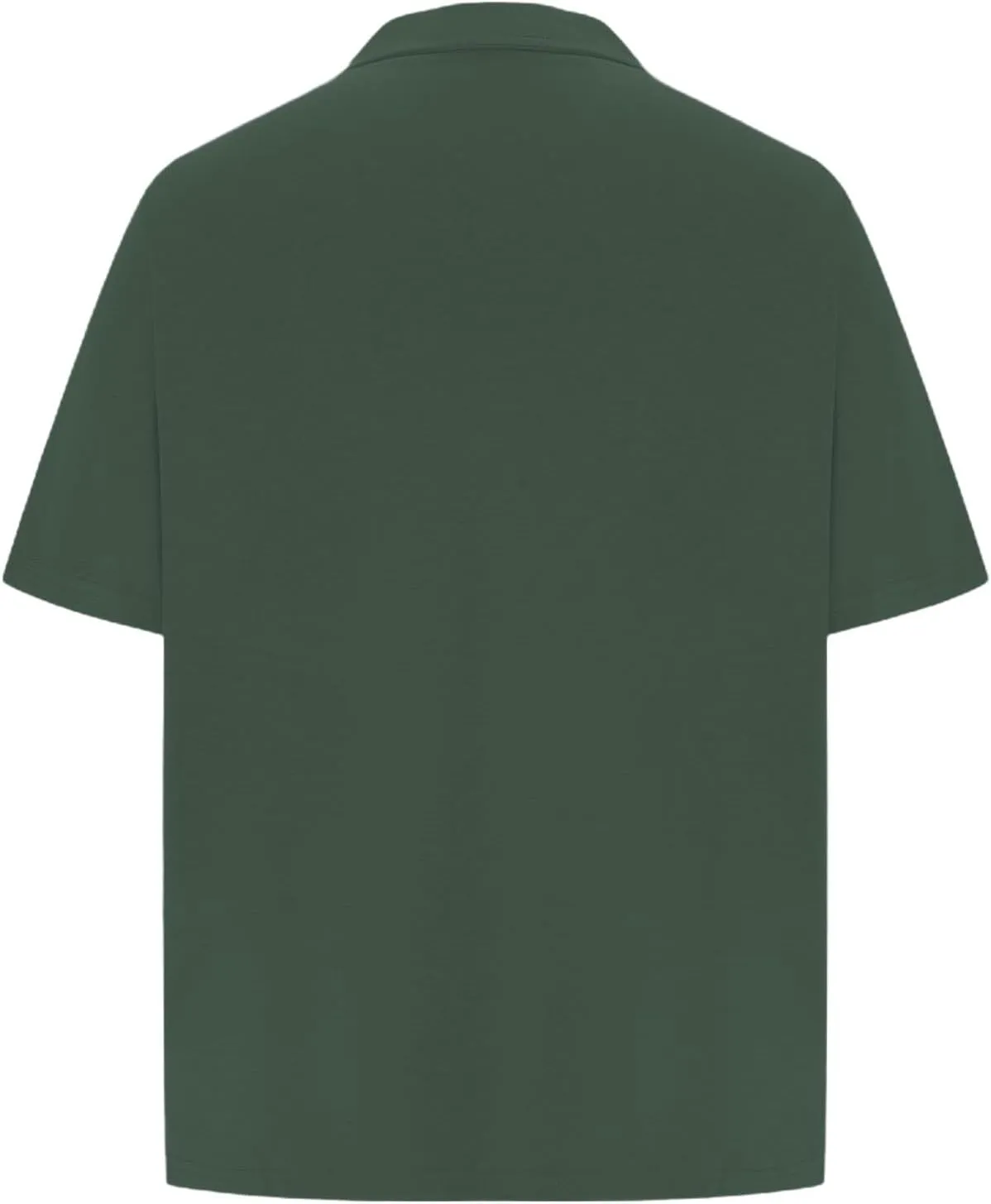 Loose Fit Collared Shirts for Men Short Sleeve Vacation Beach T-Shirts Oversized Summer Workout Streetwear Tops