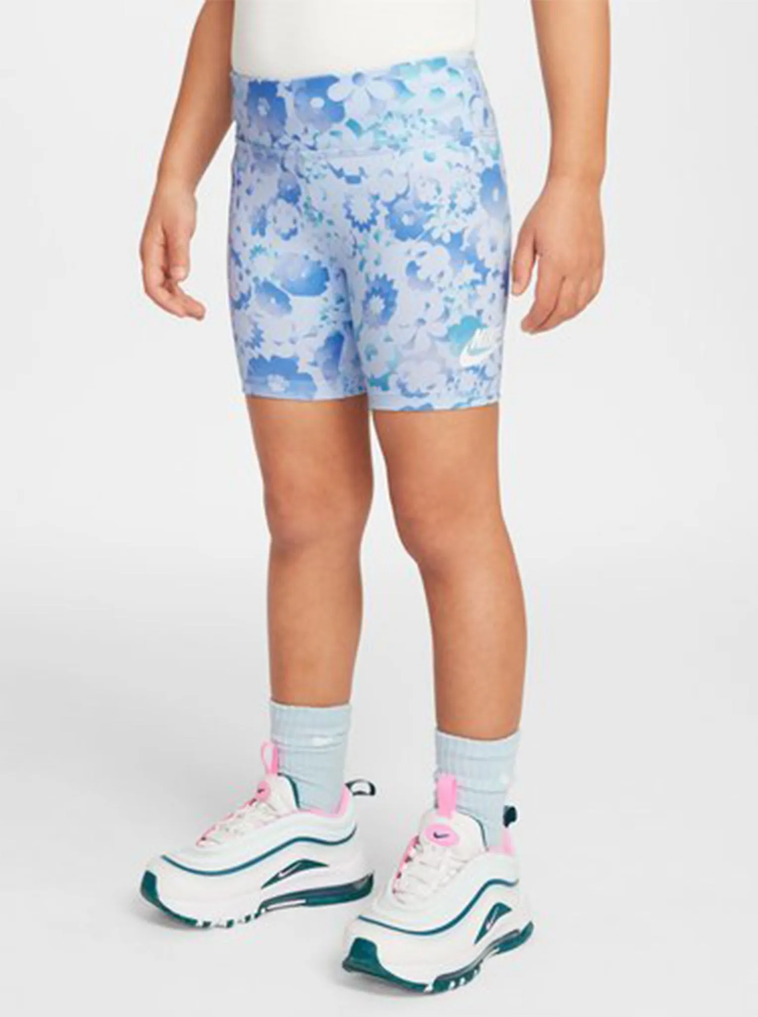 Flow-Ral Printed Bike Shorts ZipperedSecurity