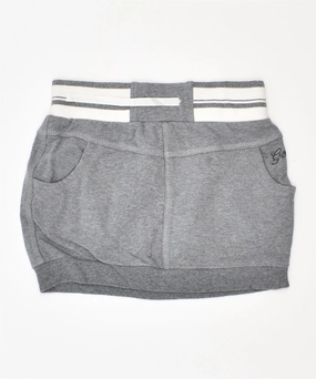 Playful design piece Casual Style Wear GEOX Girls Mini Skirt 3-4 Years Grey Cotton