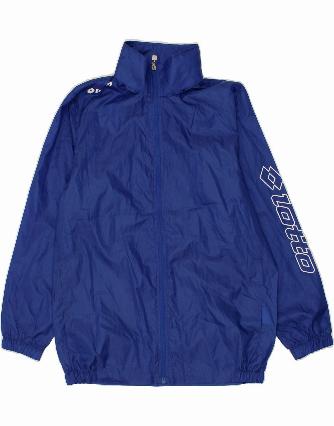 Vegan Commuter Style LOTTO Boys Graphic Rain Jacket 11-12 Years Medium Blue Polyester