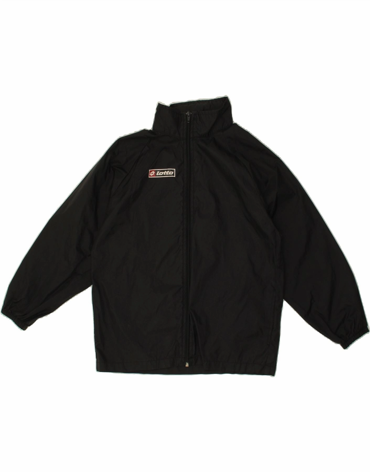 teachers Interchangeable Liner System LOTTO Boys Hooded Rain Jacket 7-8 Years Black Nylon