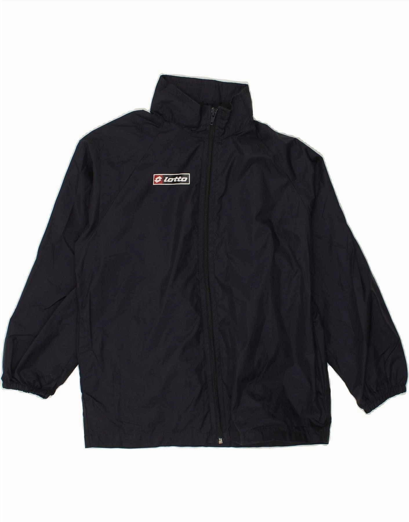 LOTTO Boys Rain Jacket 7-8 Years XS Navy Blue Nylon Performance Fit