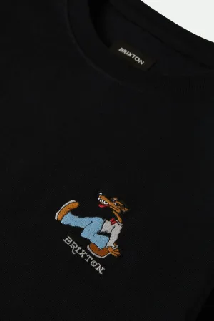 Fun and Playful Summer Essential Strike Heavyweight S/S Standard T-Shirt - Black Classic Wash