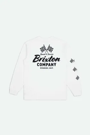 Wayburn L/S Standard T-Shirt - White Breezy Design Comfort Design