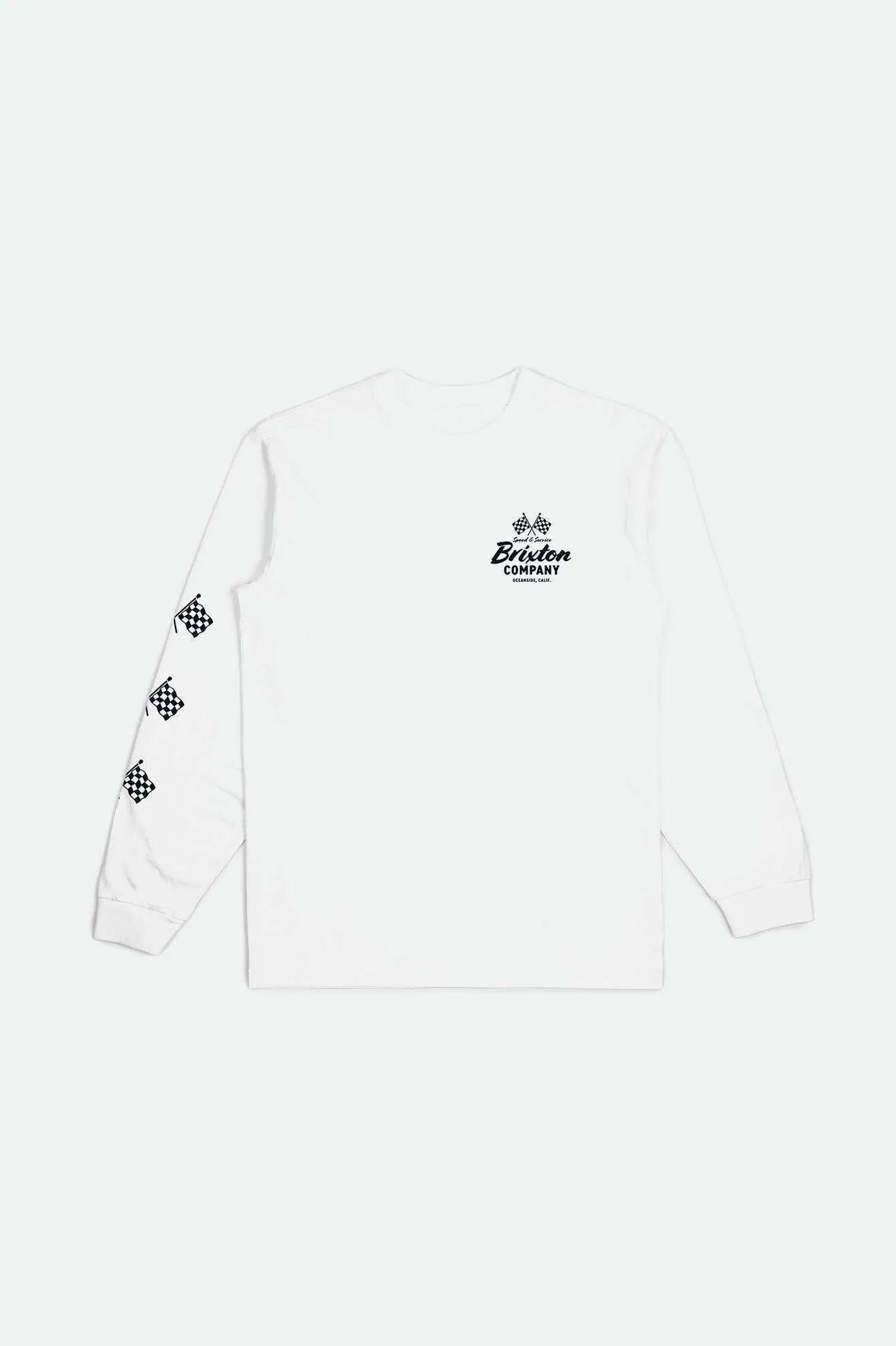 Wayburn L/S Standard T-Shirt - White Cold Wash Optimized