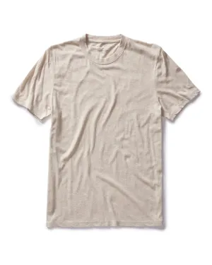 winter warmth Recycled Polyester The Cotton Hemp Tee in Heather Oat