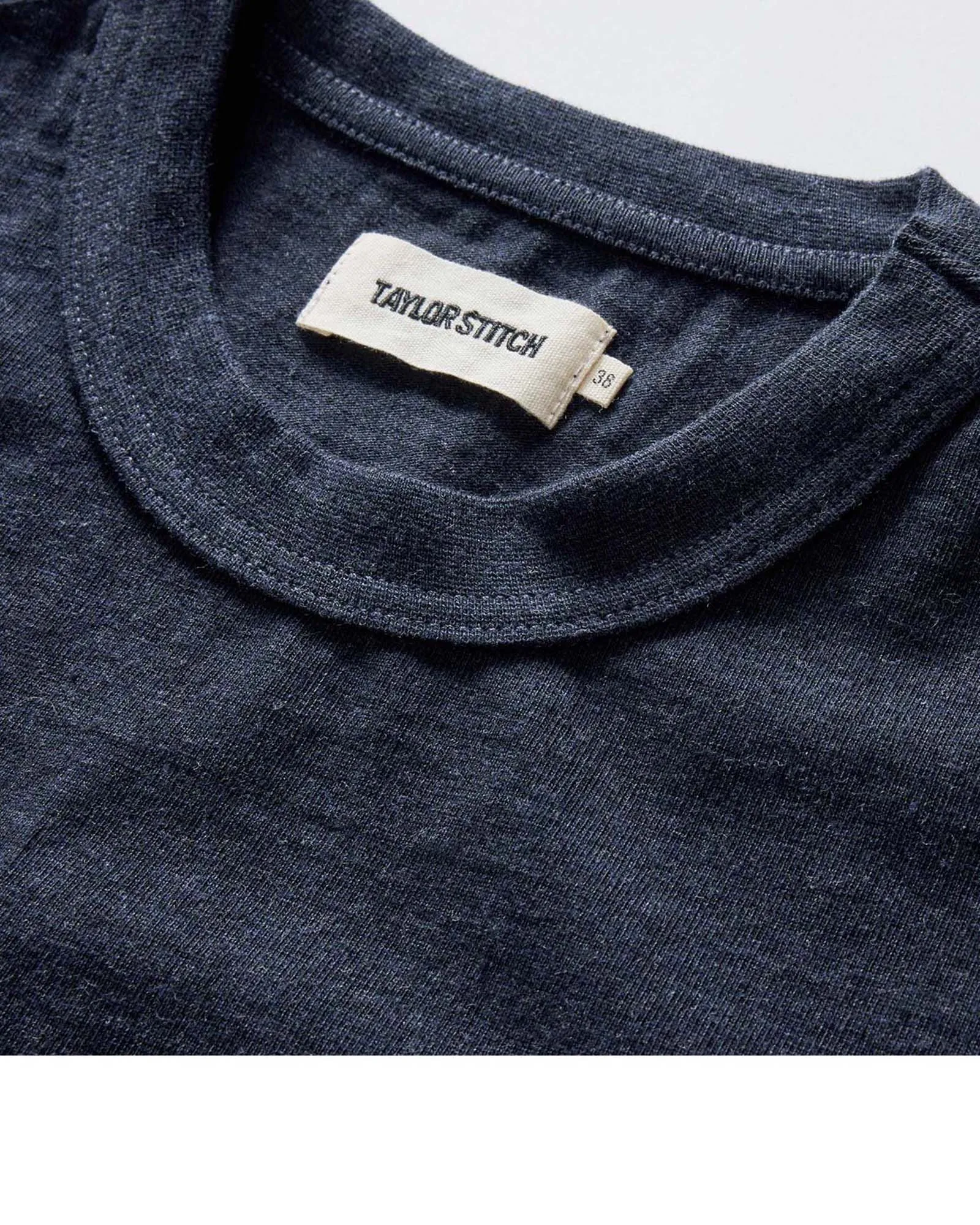 The Organic Cotton Shop Tee in Navy Twist Elegant