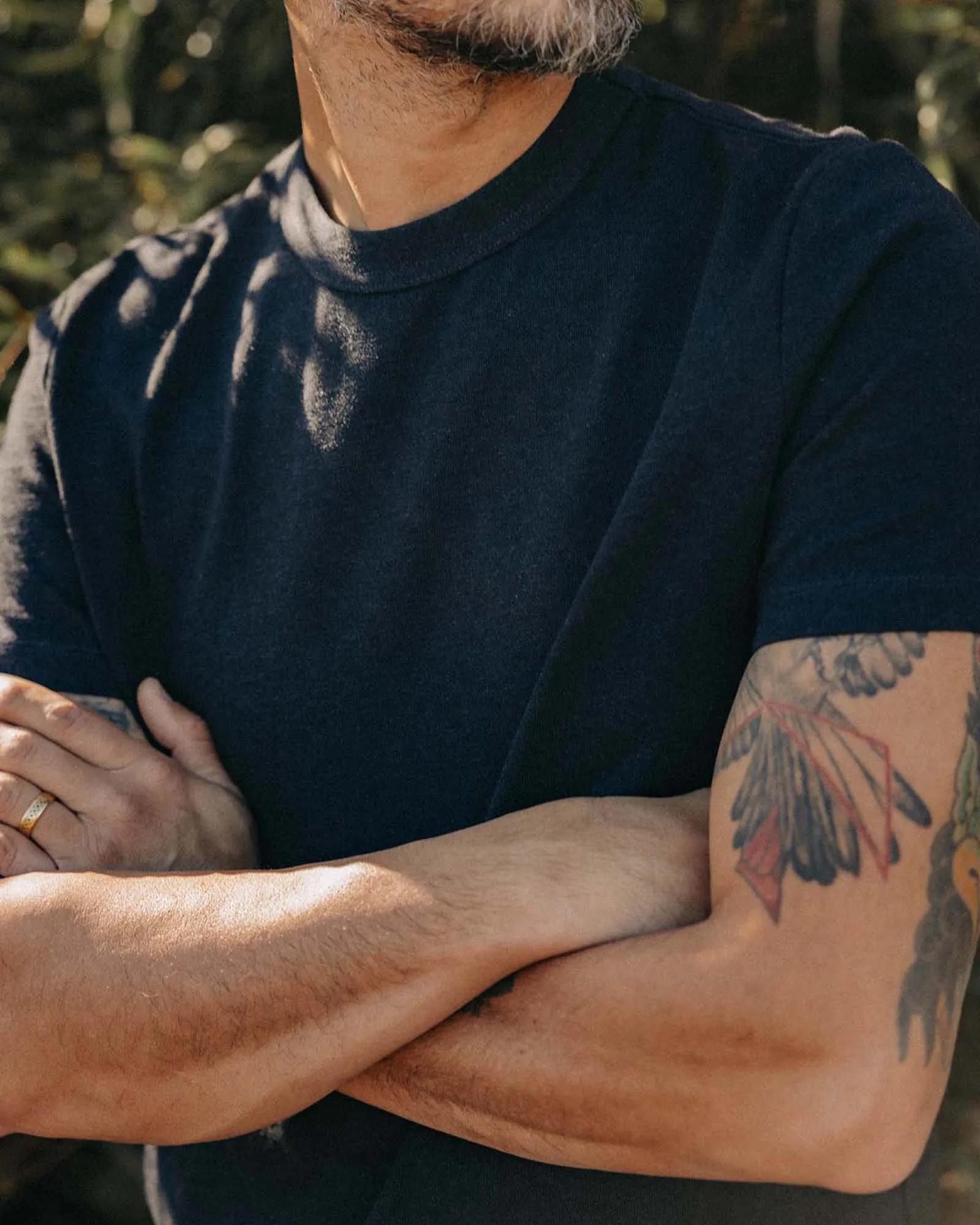 Long Lasting Color The Organic Cotton Shop Tee in Navy Twist