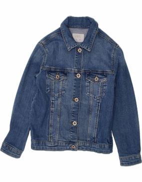ZARA Boys Denim Jacket 9-10 Years Blue Thermal Lining