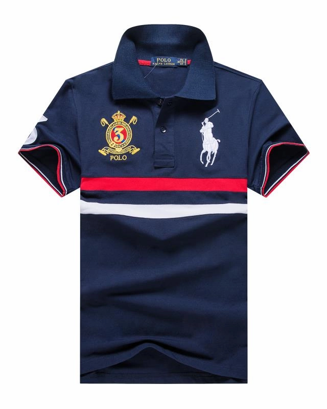 Polo Ralph Lauren Navy Big Pony Double Stripes Best Seller Anti-bacterial