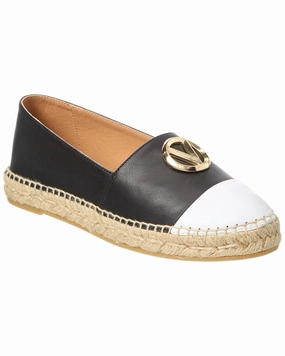 On Foot Zip Lock Valentino by Mario Valentino Pineta Leather Espadrille