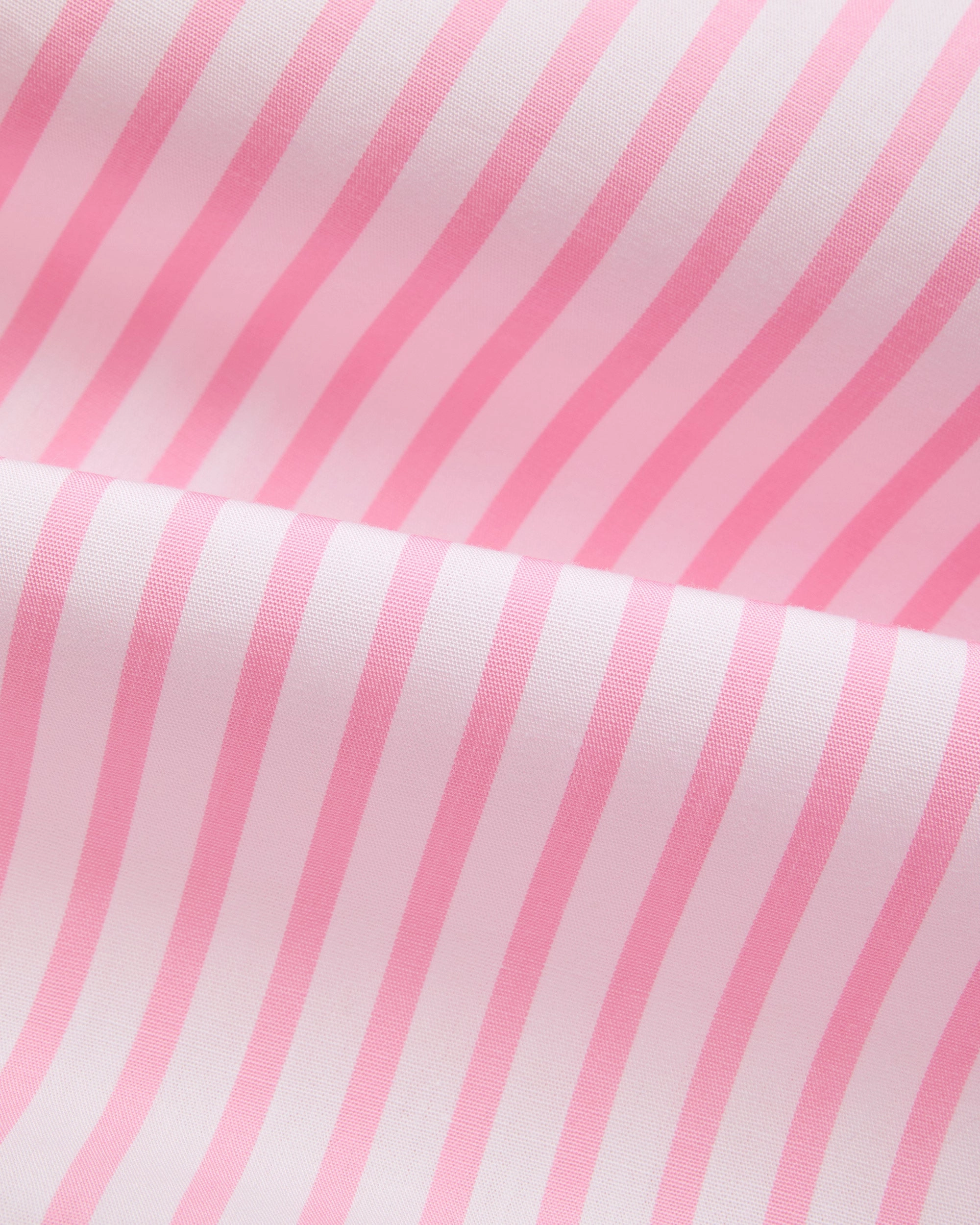 Workwear Essential Made-in-Canada Pink Butcher Stripe Broadcloth Button Down Shirt - Classic Fit