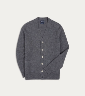 Grey Lambswool 6 Button Cardigan Calm Outfit Minimal Fashion