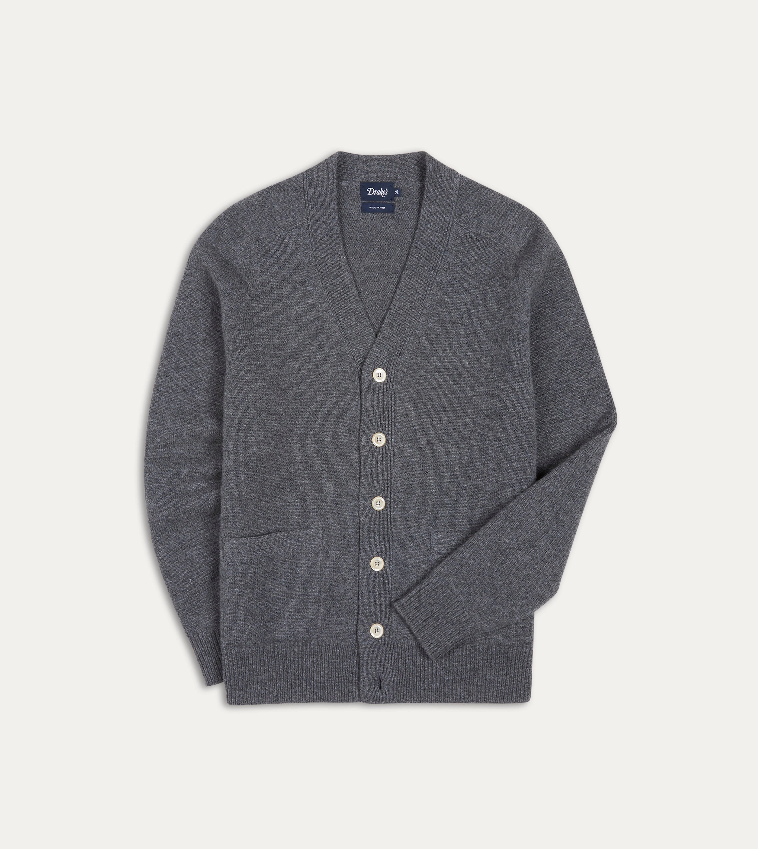 Grey Lambswool 6 Button Cardigan Calm Outfit Minimal Fashion