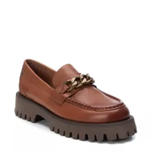 Stylish Casuals Elegant Casual Women's Leather Moccasins In Camel