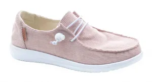 Women's Corduroy Kayak Slip Ons In Blush True Step