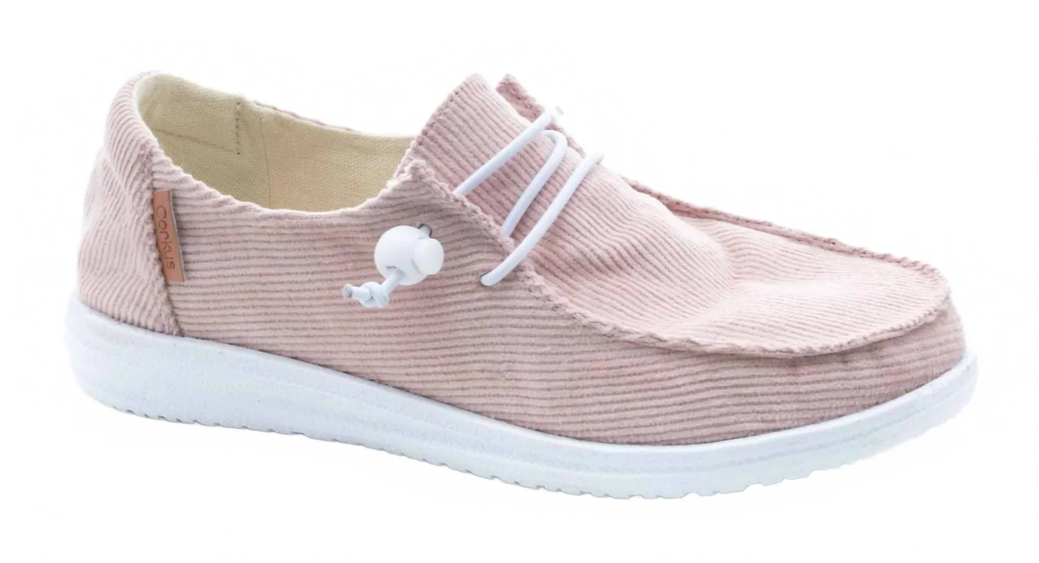 Women's Corduroy Kayak Slip Ons In Blush Slim Look