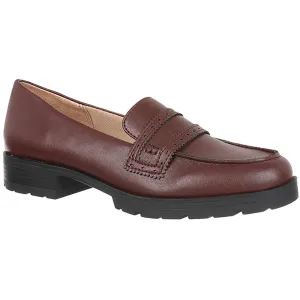 Tight Fit Flat Ease London Womens Faux Leather Slip On Loafers