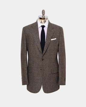 Made-in-Canada Brown, Navy & Olive Plaid Sport Coat Advanced Moisture Wicking Smart Comfort Fit
