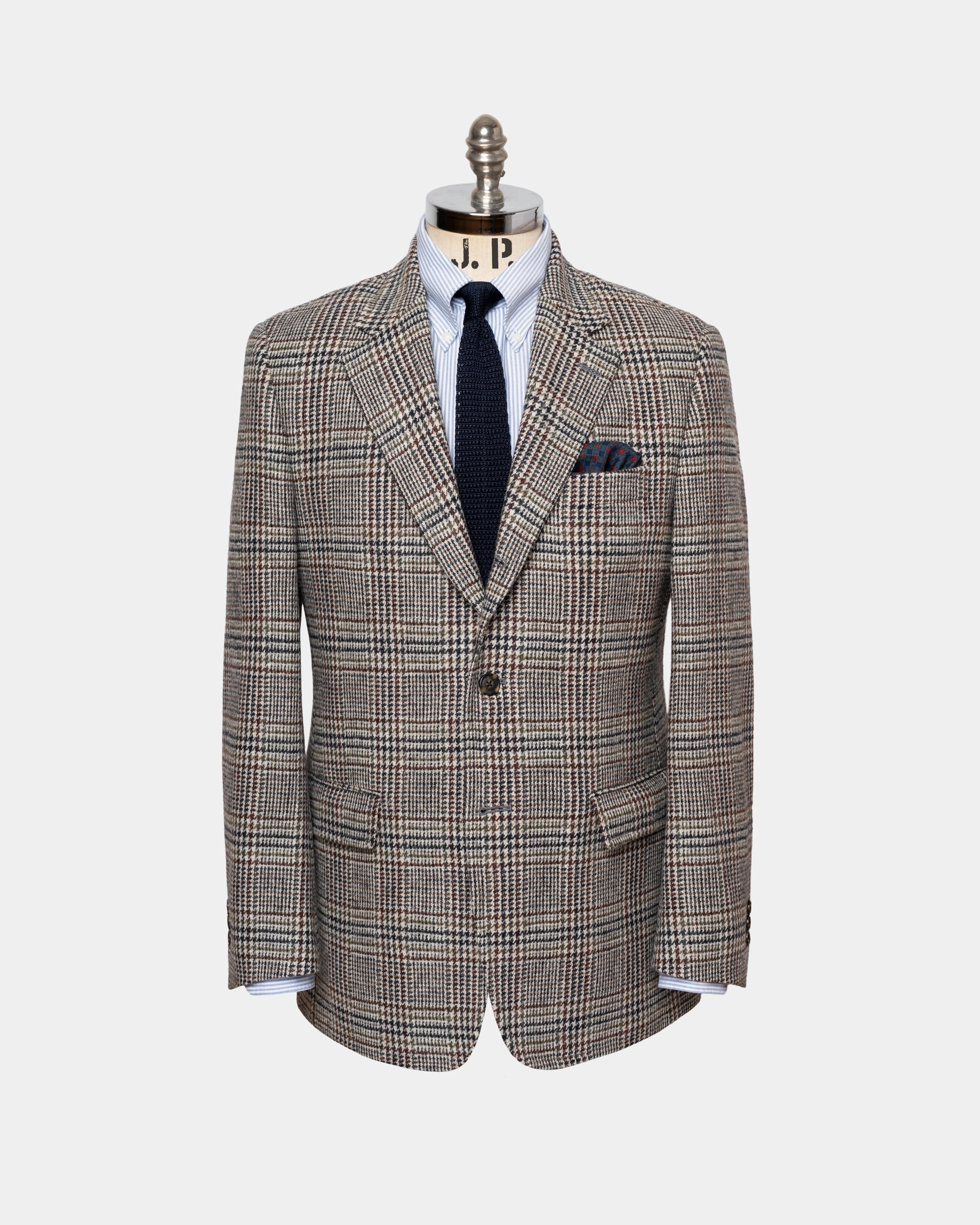 Made-in-Canada Grey Large Scale Prince of Wales Sport Coat Classic Comfort Trendy Fit