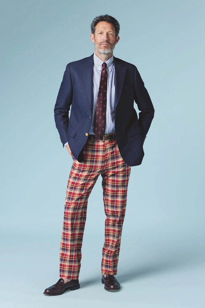 Made-in-Canada Navy Cotton/Wool Open-Weave Hopsack Blazer Sharp Look Timeless Cut