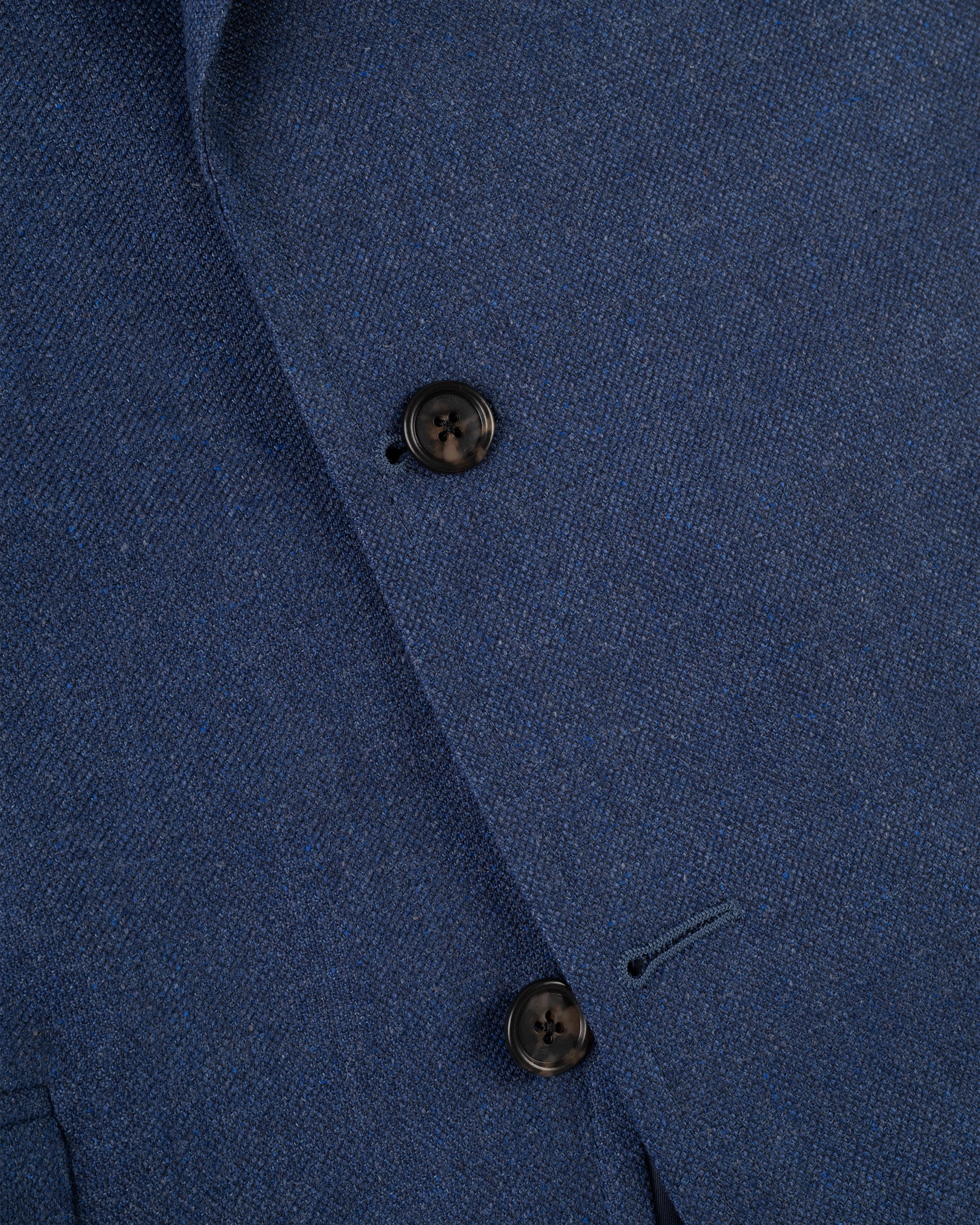 Cozy Layers Made-in-Canada Solid Solid Medium Blue Wool Sport Coat