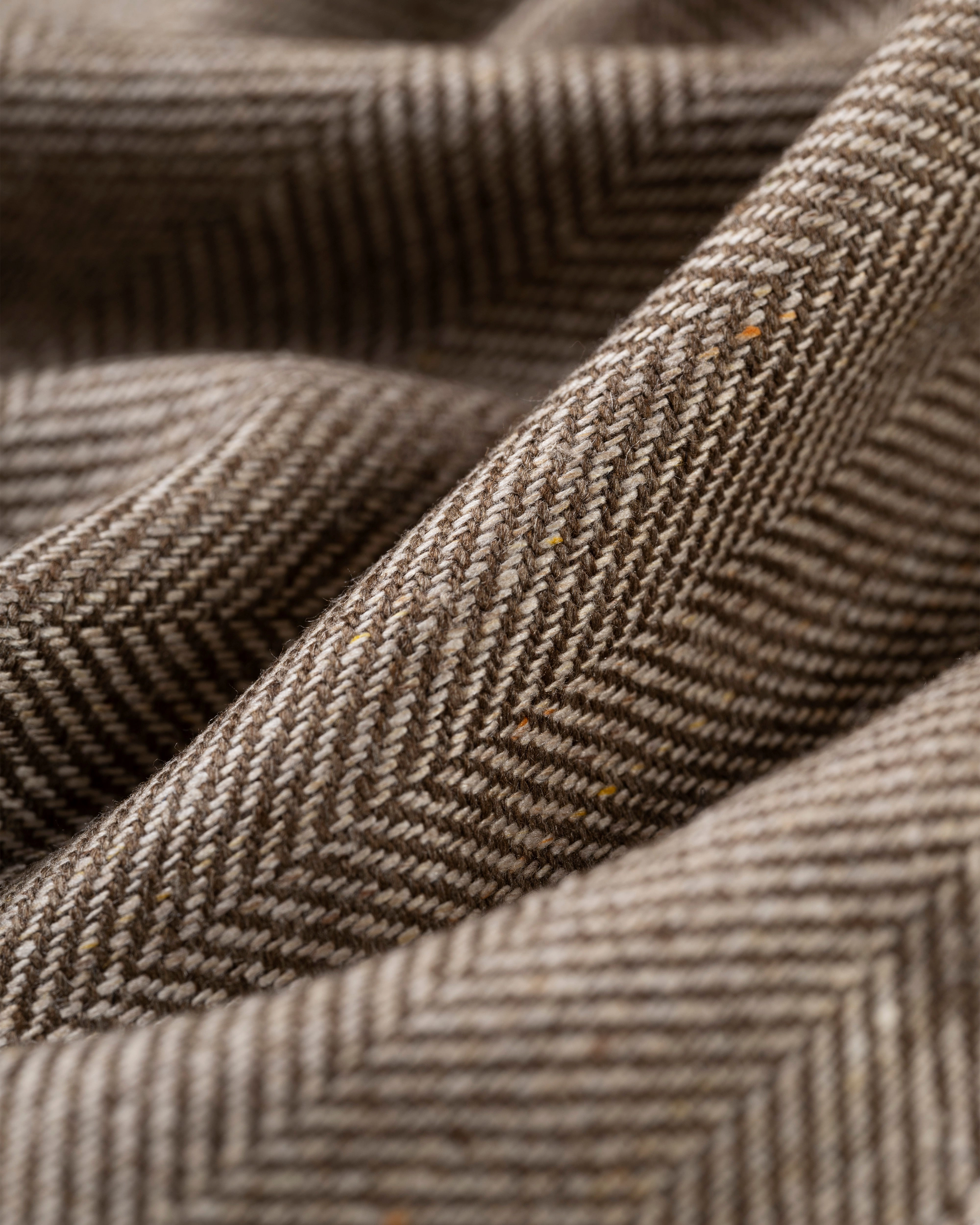 Made-in-Canada Tan Herringbone Silk Sport Coat Workwear Essential Business Wearable