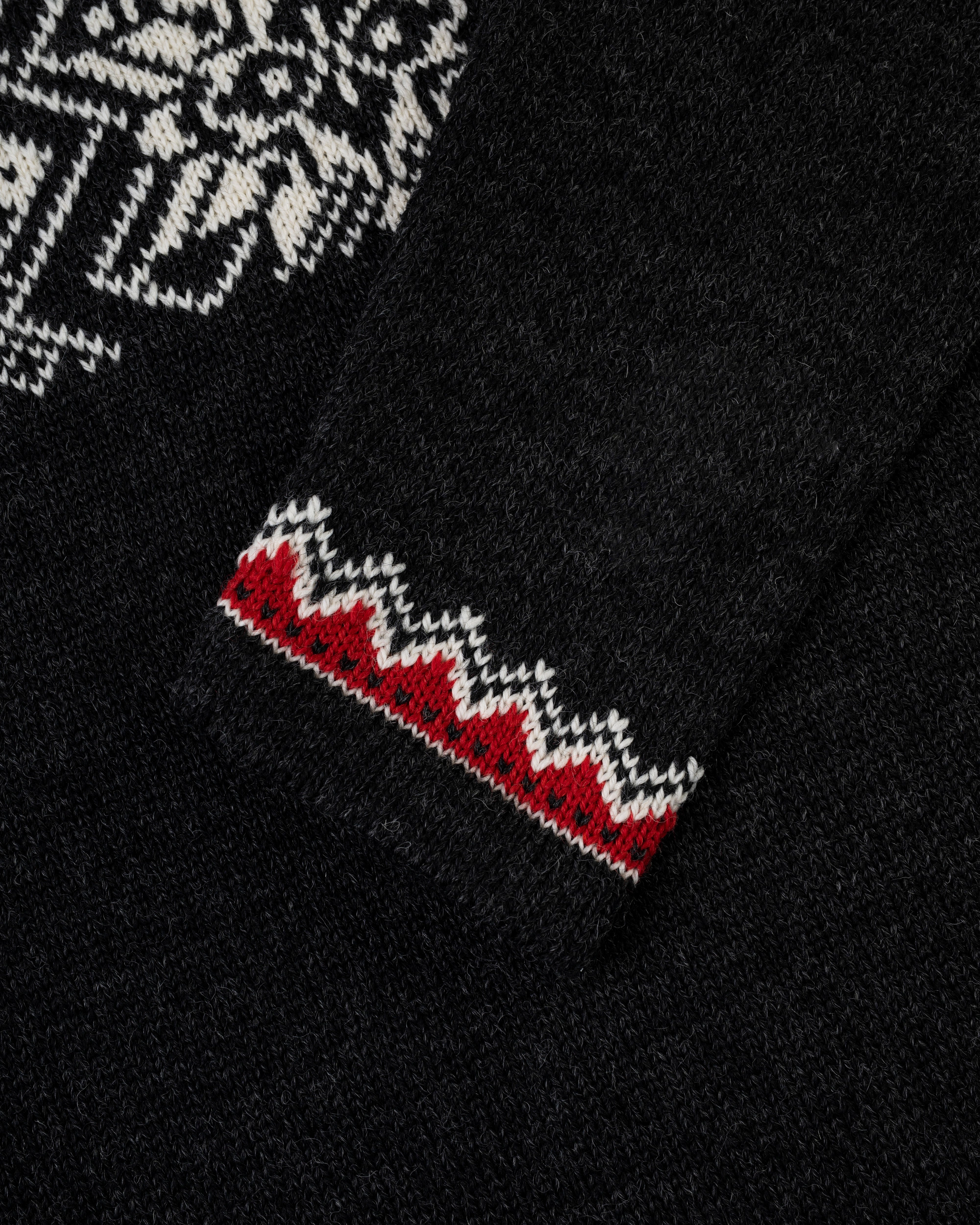 Chilly Weather Made-in-Norway Quarter-zip Alpine Sweater