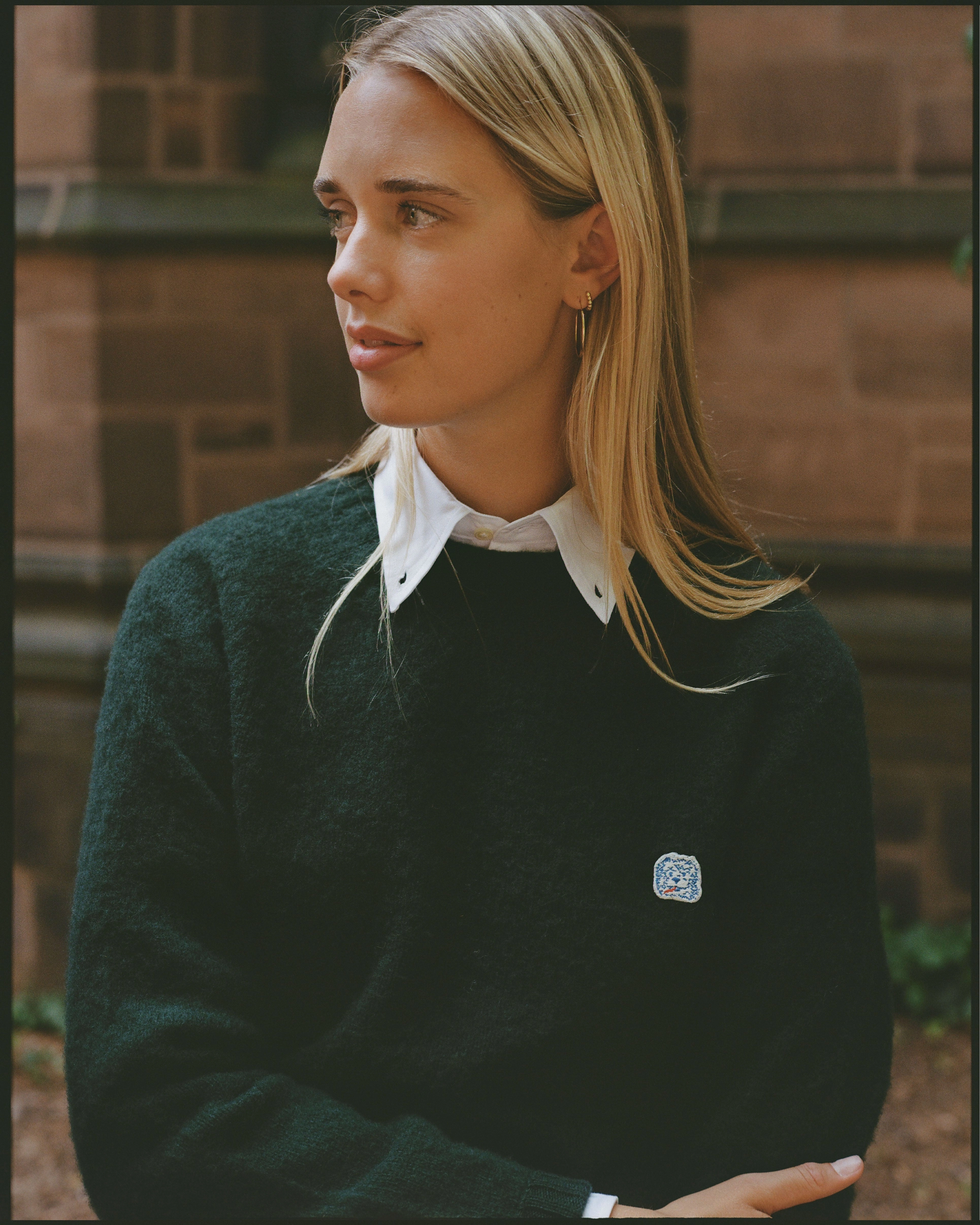 Fashion Layers Made-in-Scotland *LIMITED EDITION* Forest Green Shaggy Dog Icon Sweater  - Trim Fit